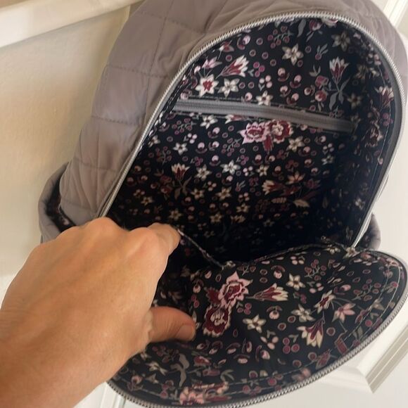 Vera Bradley Gray Quilted Backpack main image 7